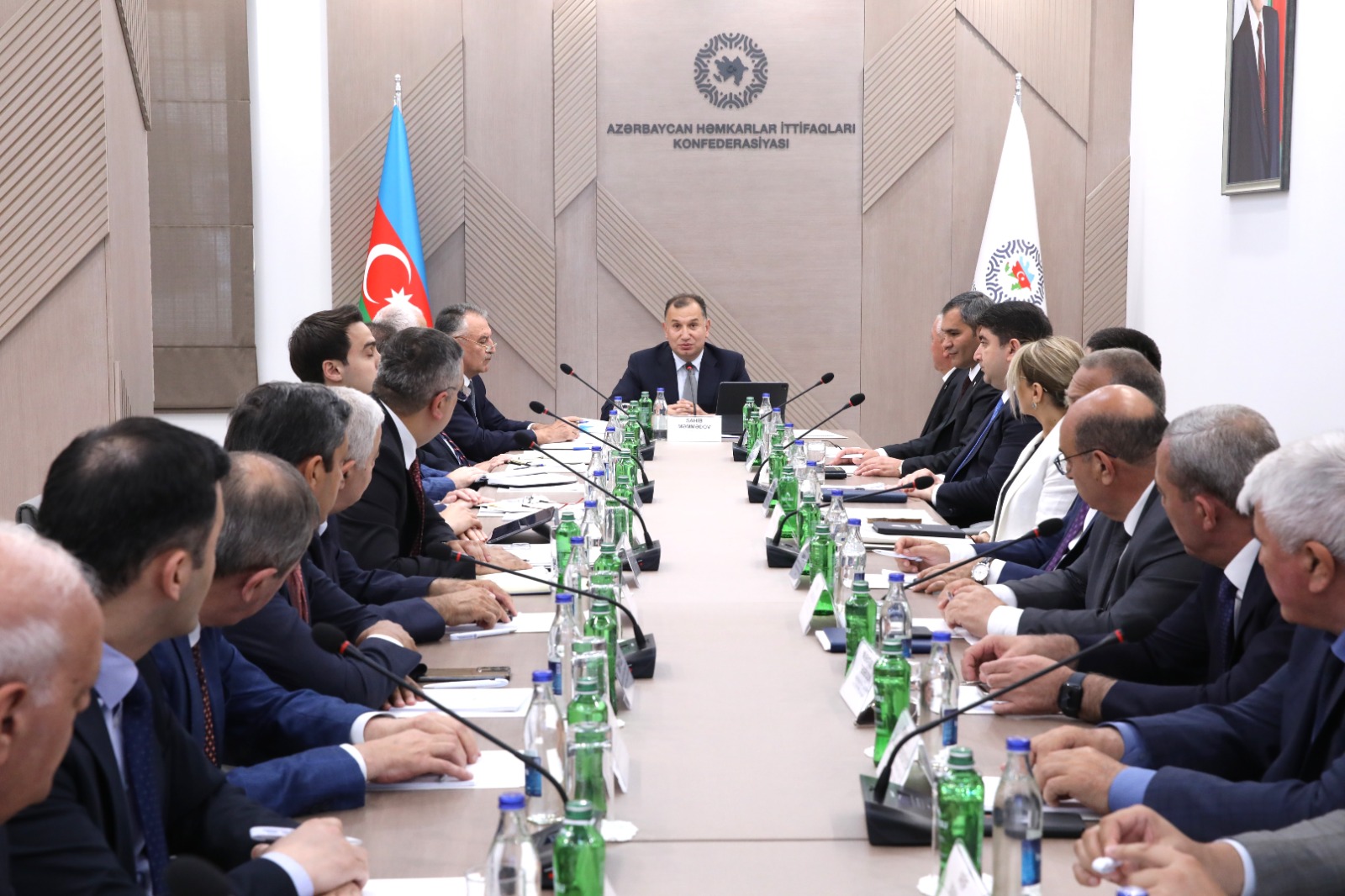 Discussions were held with the heads of member organizations of the Azerbaijan Trade Unions Confederation