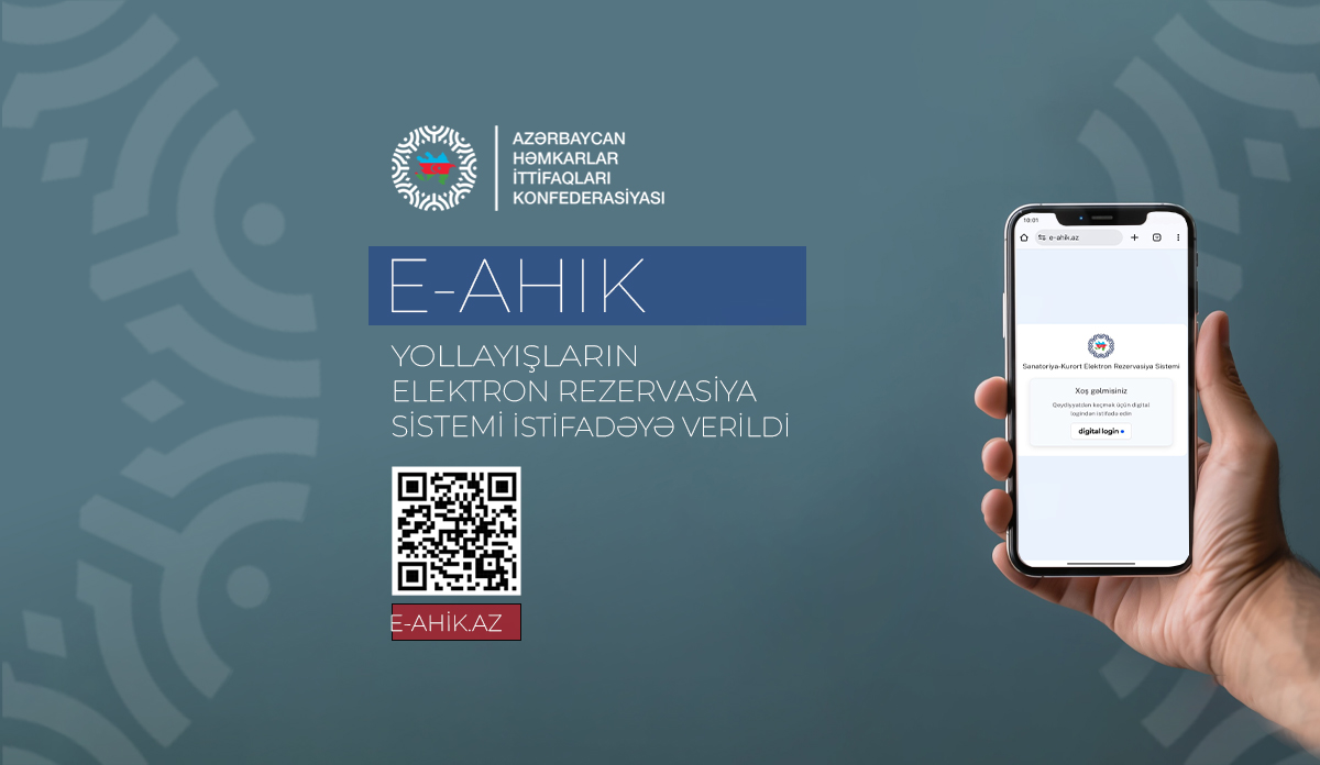 Azərbaycan Həmkarlar İttifaqları Konfederasiyasında e-AHİK elektron rezervasiya sisteminin təqdimatı keçirilib